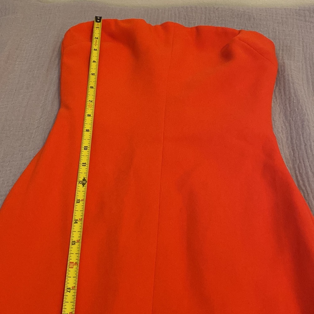 House of CB Elegant Strapless Front Slit Red Dress.size XS - Picture 7 of 10